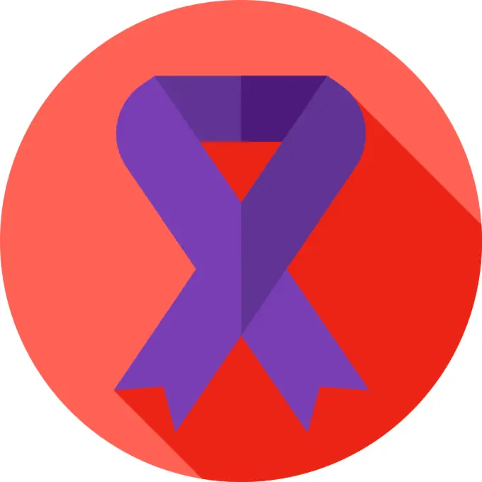 Purple ribbon