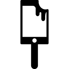 Mobile phone resembling a popsicle stick