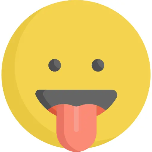 Tongue out