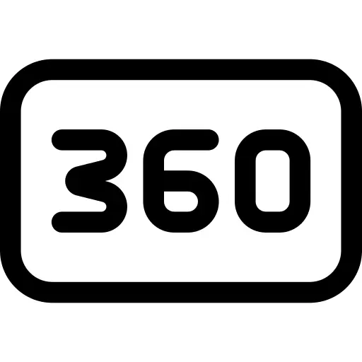 360 degrees
