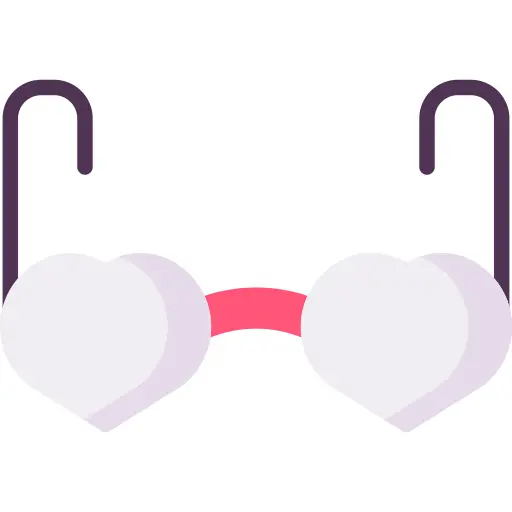 Heart glasses