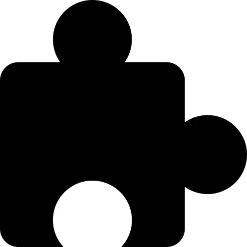 Puzzle piece black shape of border