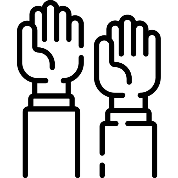 Raise hand