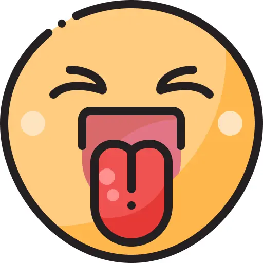 Tongue out