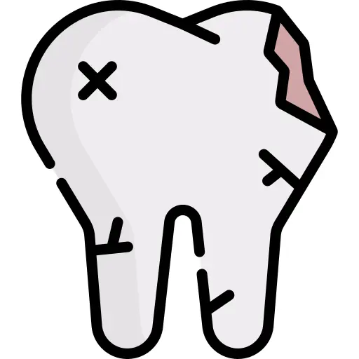 Broken tooth