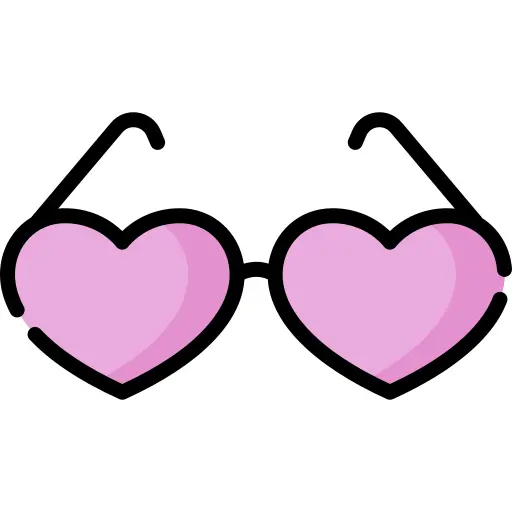 Heart glasses