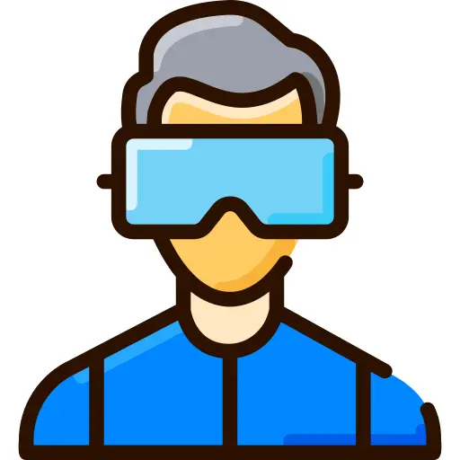 Virtual reality glasses