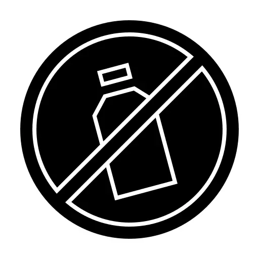 No plastic bottles