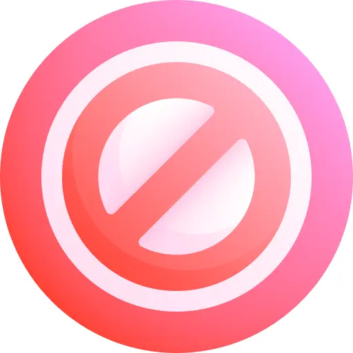 禁止的