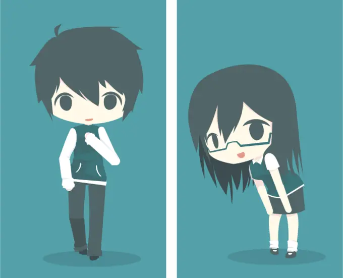 Emo boy and girl