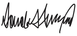 Donald Trump signature