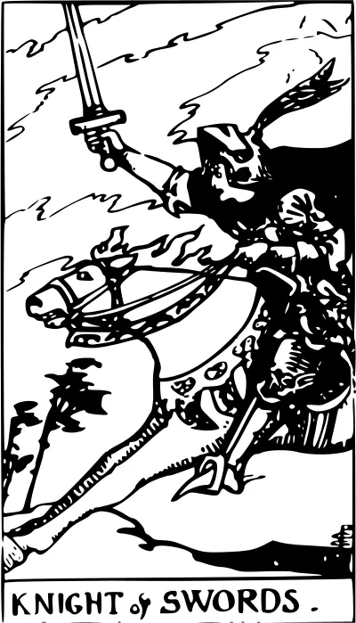 Knight of swords card