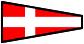 Signal flag with white cross