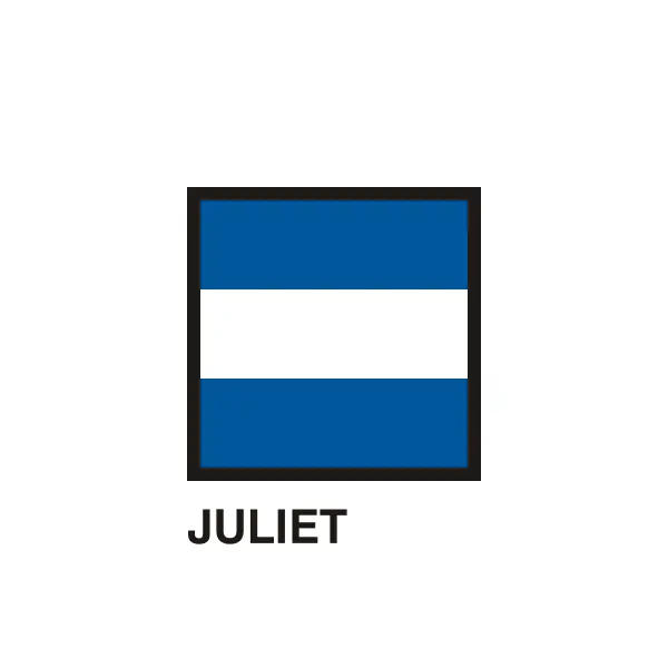 Gran Pavese flags, Juliet flag