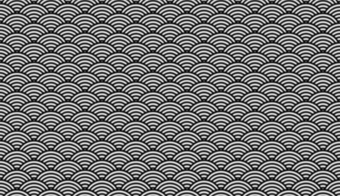 Japanese pattern in gray scale