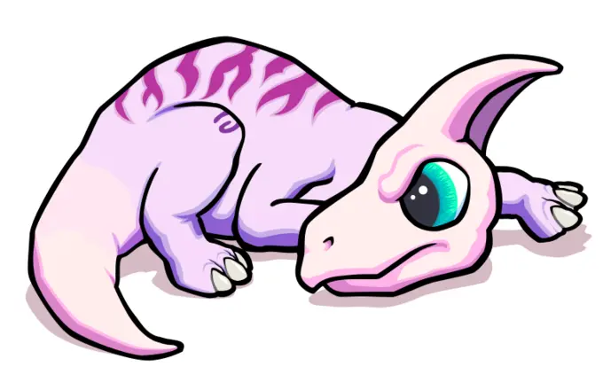 Pink dinosaur