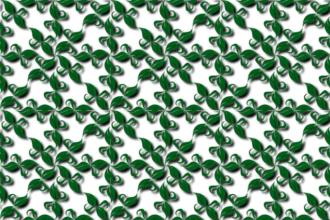 Leafy motif wallpaper