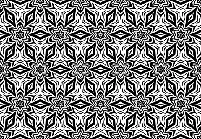 Background pattern with flowers and leaves