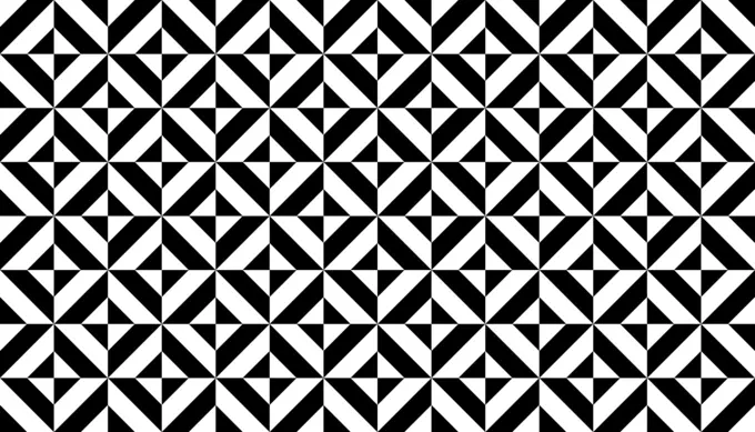 Geometric pattern in black and white color