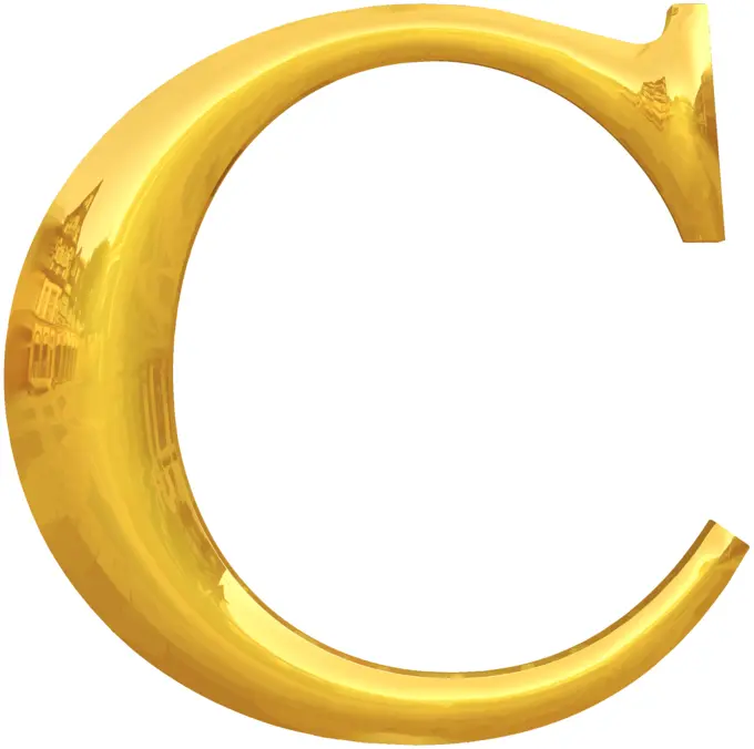 Gold C typography