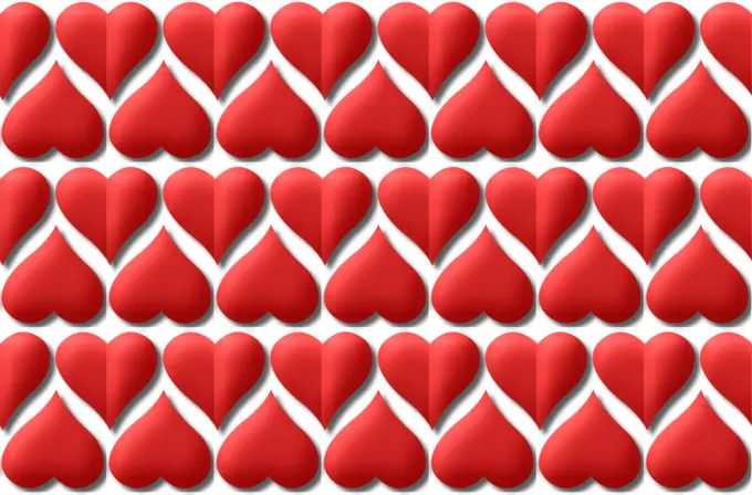 Heart pattern vector illustration