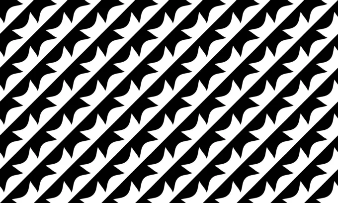 Geometric seamless pattern in black and white
