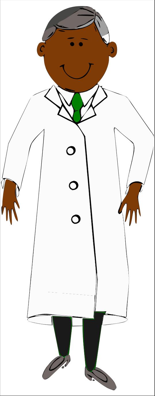 Grey-haired scientist