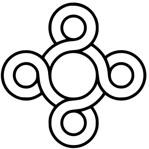 Loopy circle vector image