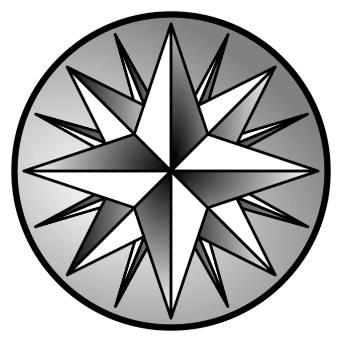 Compass rose vector illustration