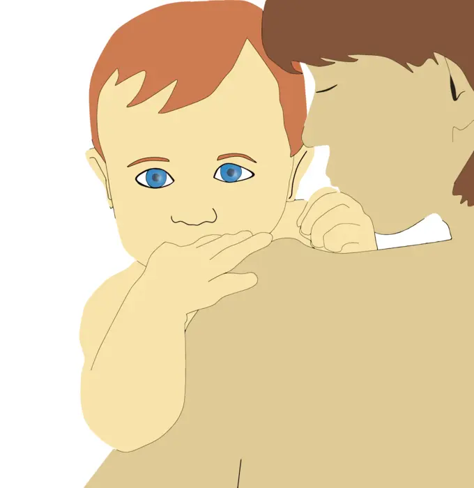Mother and son vector image