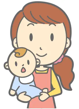Mother and baby vector image