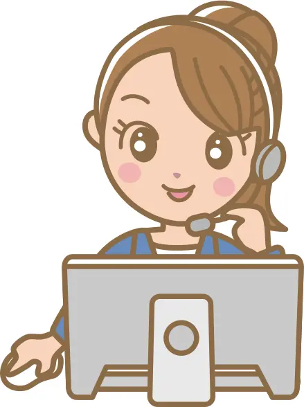 Female call centre worker vector image