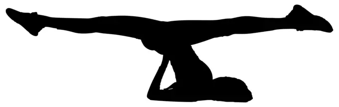 Female yoga pose image