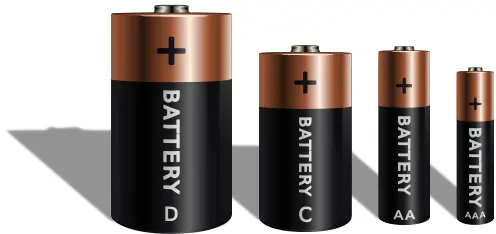 Different battery sizes