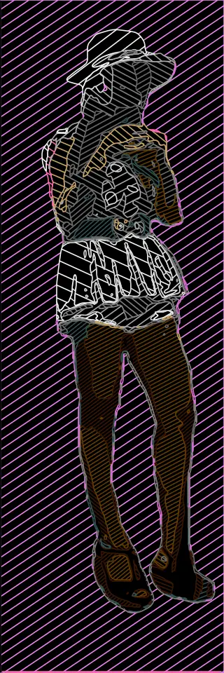 Lady with hat vector image