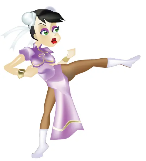 Female martial artist