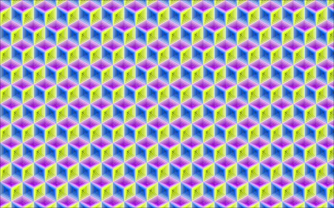 Isometric cube pattern vector image