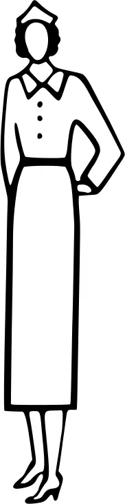 Simple nurse vector image