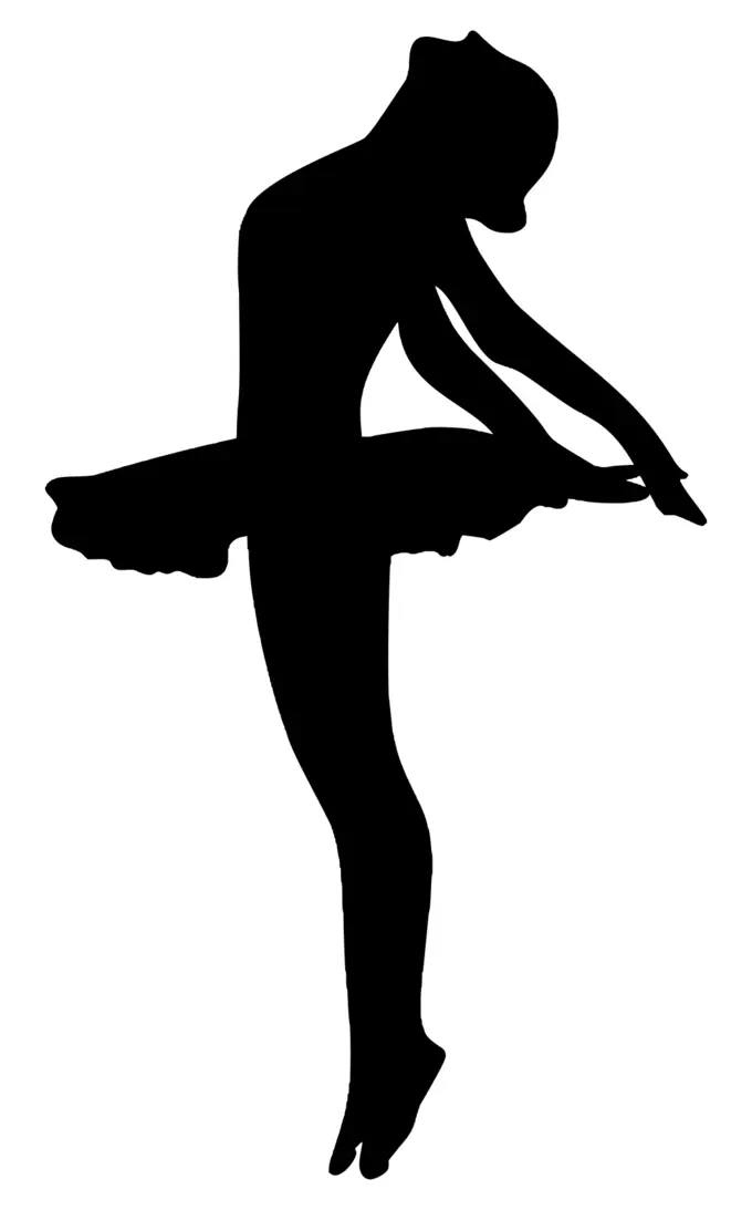 Ballerina vector silhouette
