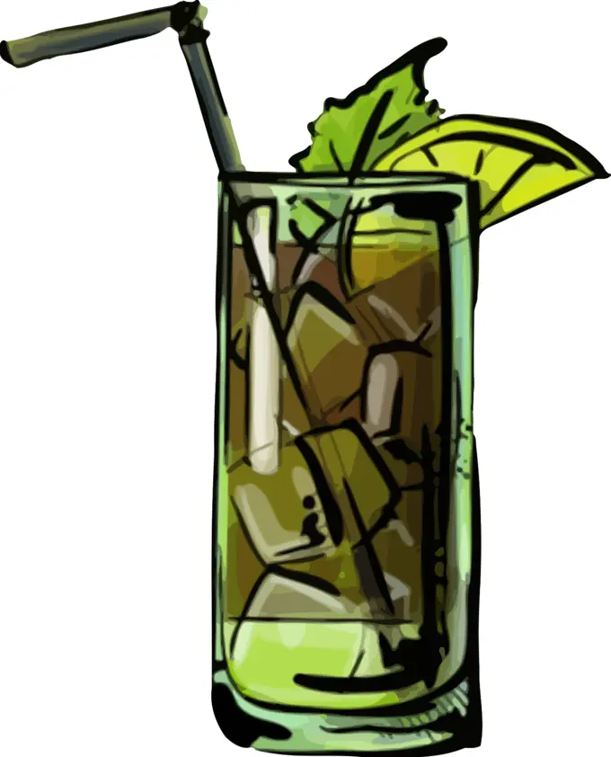 Cuba libra cocktail