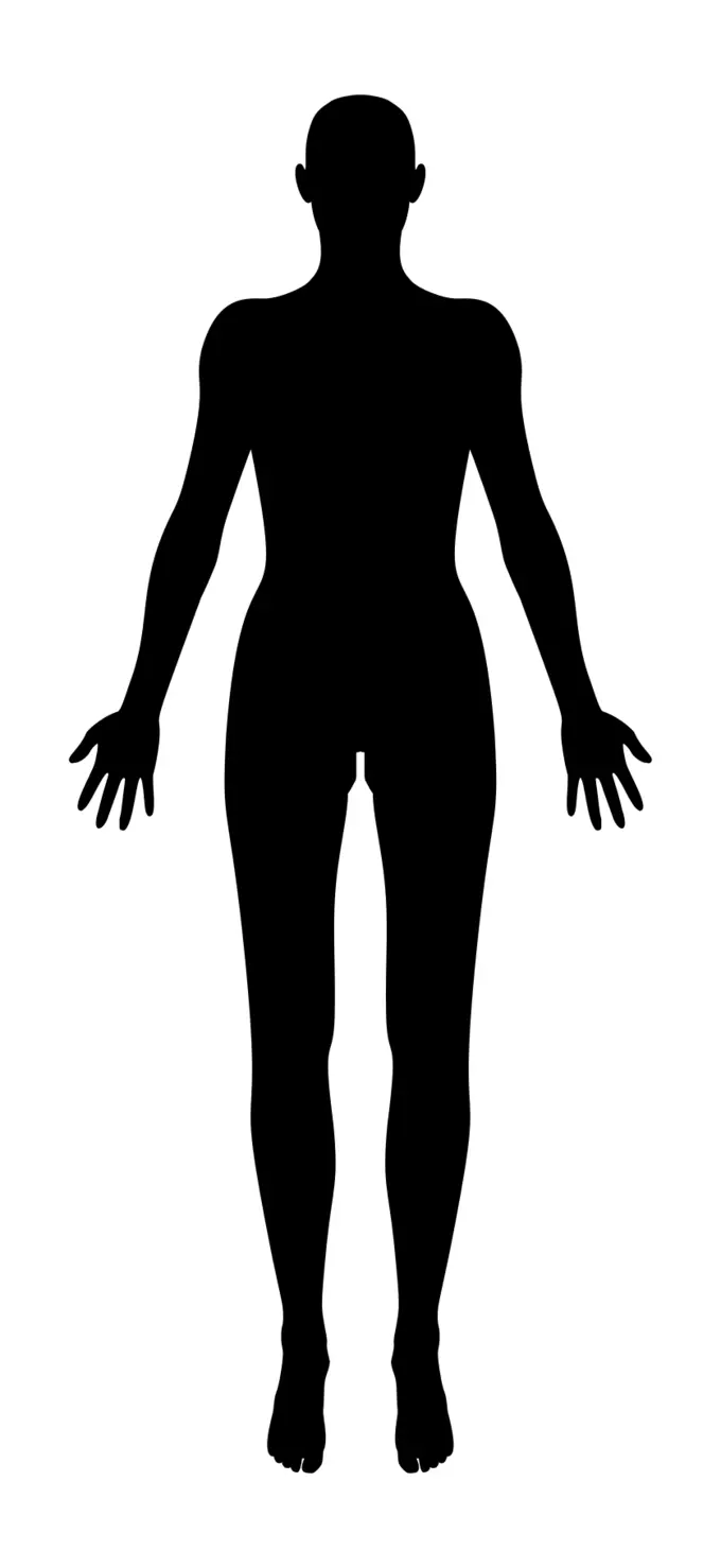 Female body silhouette