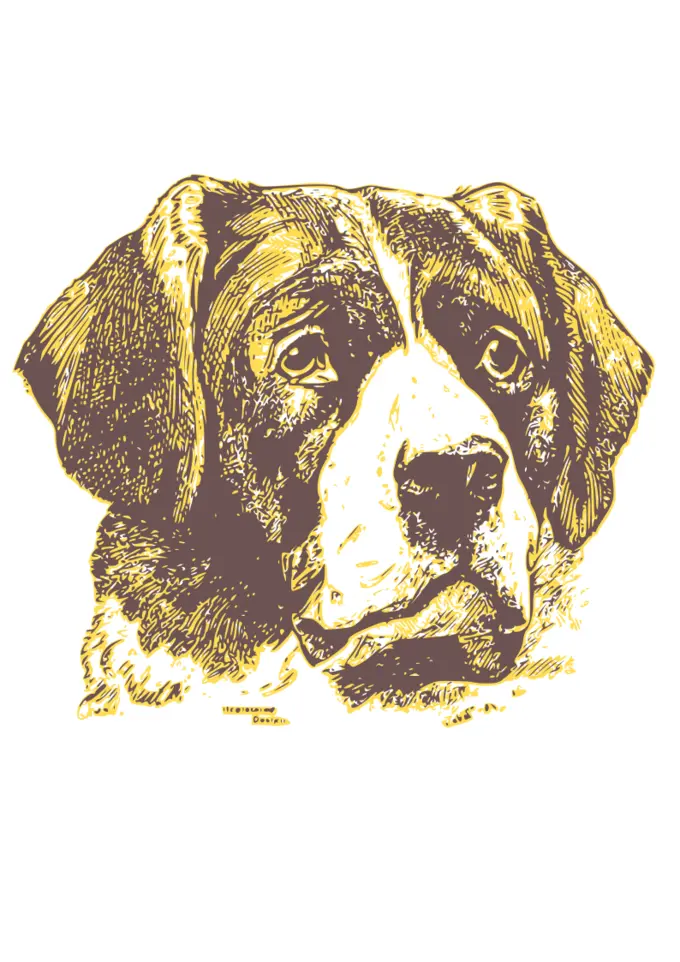 Vintage dog's head