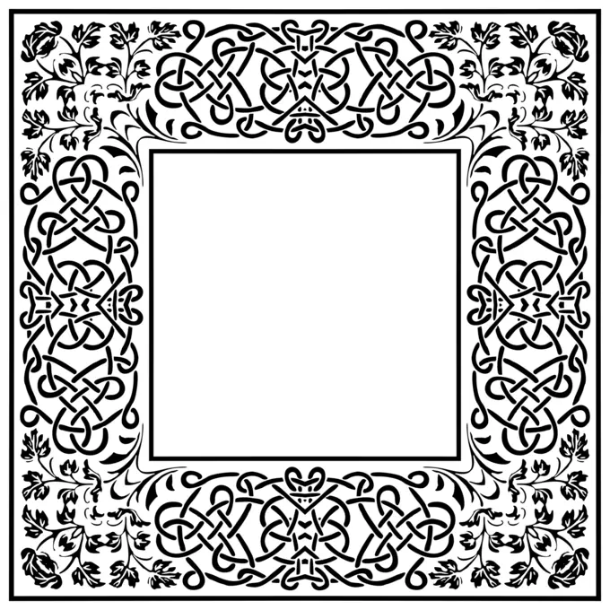 Leafy and fizzy border