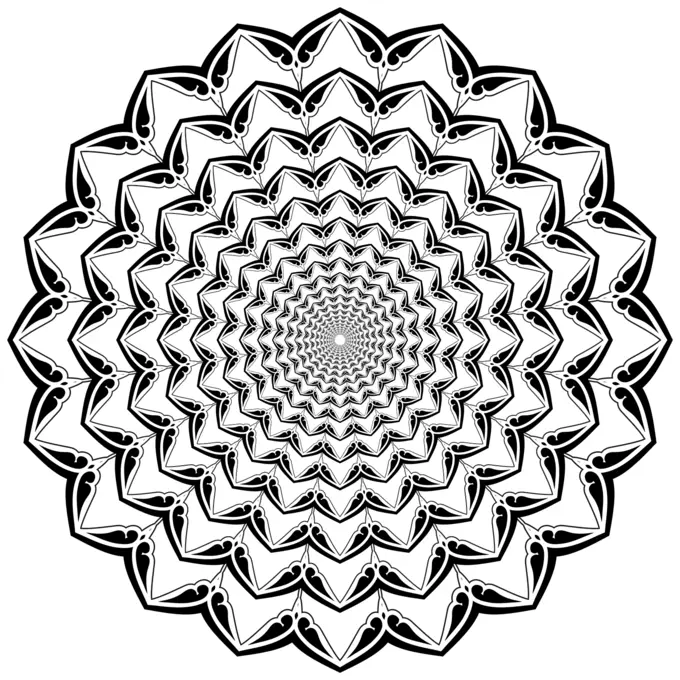 Decorative flowery element