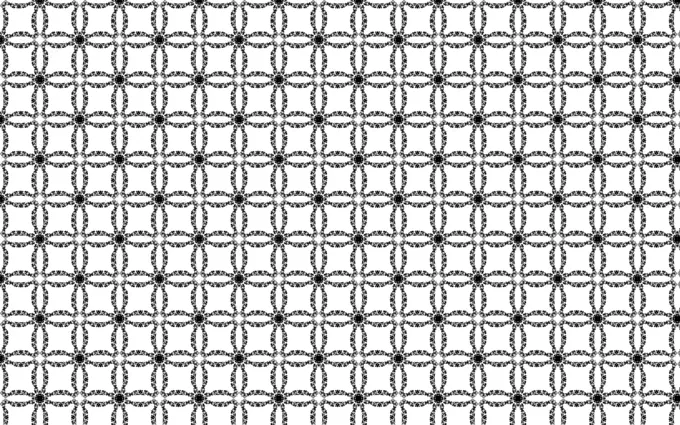 Flowers or crosses in a pattern