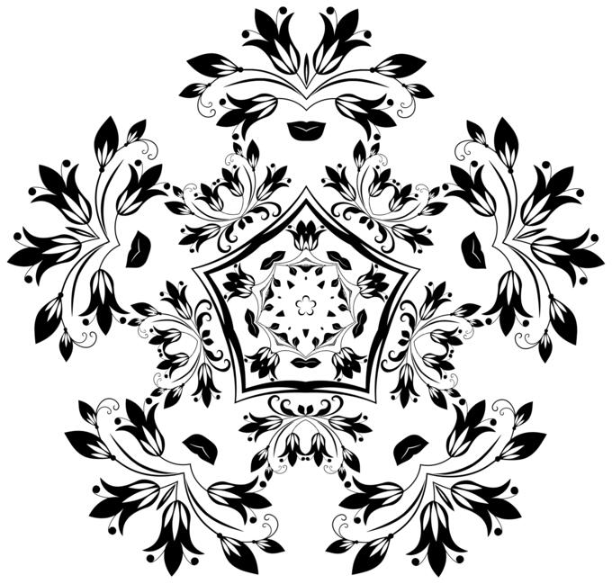 Flowery granishing details