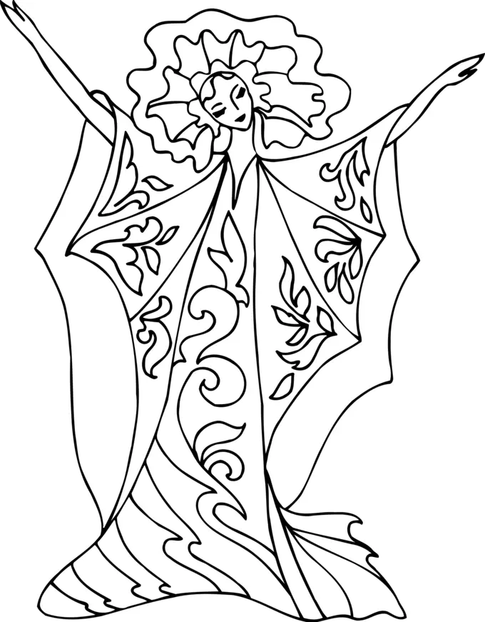 Dancing line drawing