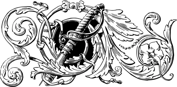 Floral design vector image