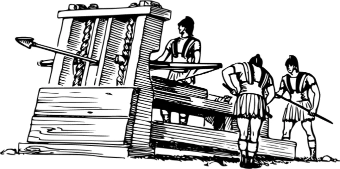 Catapult vector image