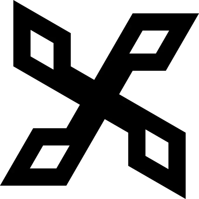 Retro symbol silhouette